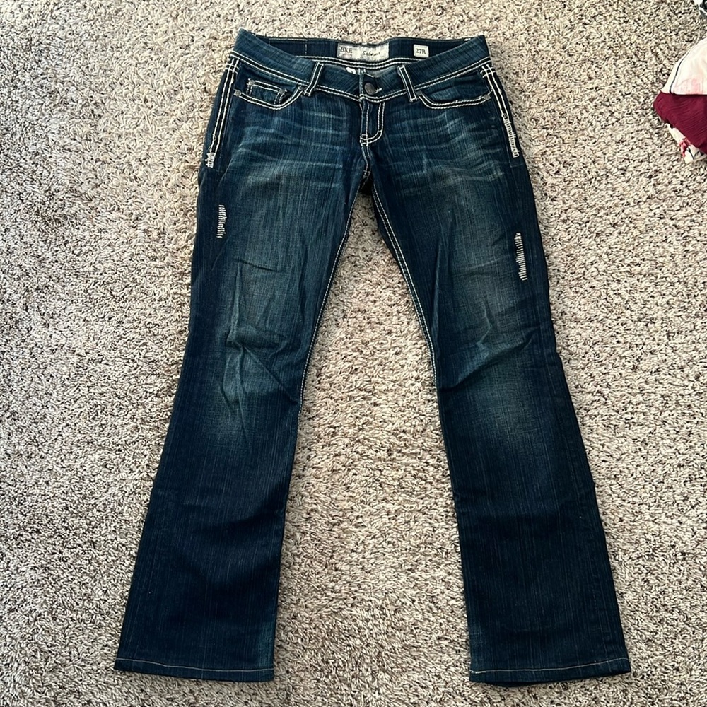 Buckle Women's Dark Blue Boot Cut Jeans